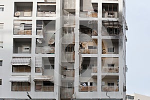 Damage of house in the center of Ashdod, Israel-2