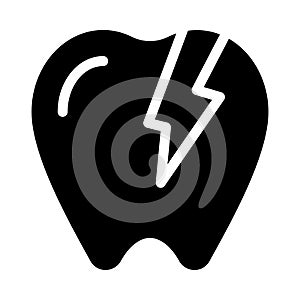 Damage vector glyph flat icon