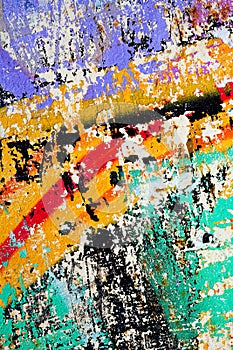 damage to the painted wall