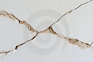 Damage wall brick dissolved plaster