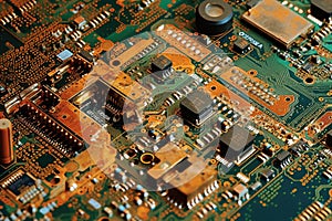 damaged or burnt circuit board, showing signs of malfunction