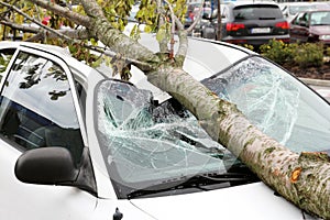 Damaged car