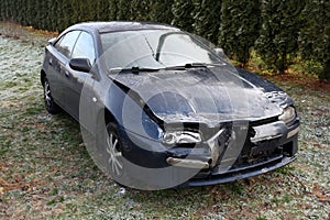 Damaged car photo
