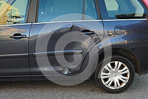 Damaged  citroen Picasso door