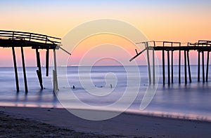 Damaged Fishing Pier Frisco North Carolina