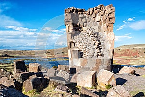 Damaged Funerary Tower photo