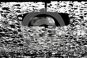 Damaged glass pattern background