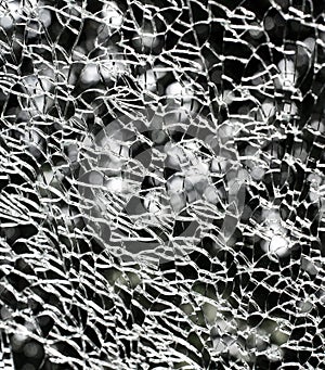 Damaged glass pattern