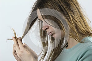 Damaged hair photo