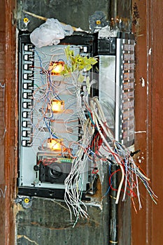 Damaged intercom