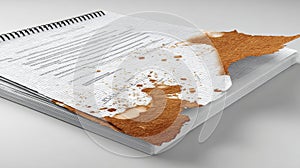 Damaged Notebook