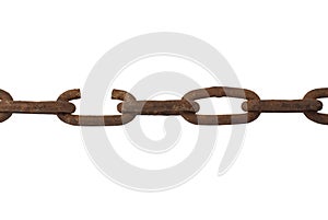 Damaged Rusty chain