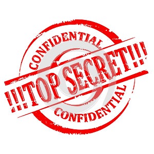 Damaged Seal - Top Secret - Confidential - vector