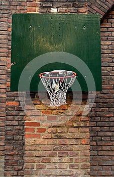 Damaged Urban Basketball Net