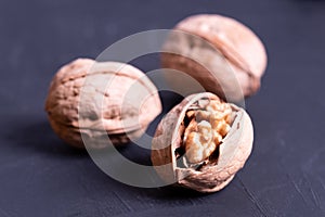Damaged walnut