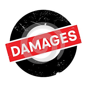 Damages rubber stamp photo