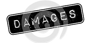 Damages rubber stamp