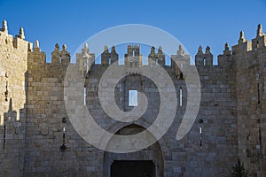 Damascus gate of old city Jerusalem