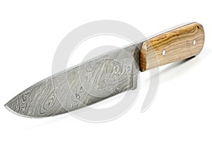 Damascus kitchen knife