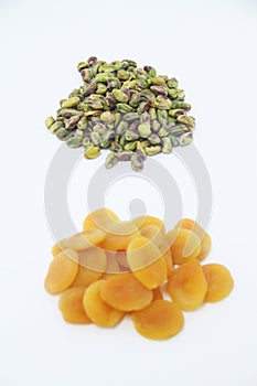 Damascus Pistache Sao Paulo fruit dry isolated white background food Brazil