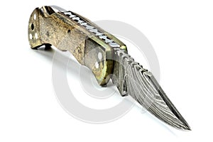 Damascus pocketknife