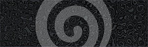 Damascus steel texture, cloud pattern, dark color vector