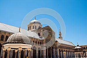 The Umayyad Mosque, also known as the Great Mosque of Damascus