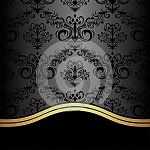 Damask Background with elegant Border