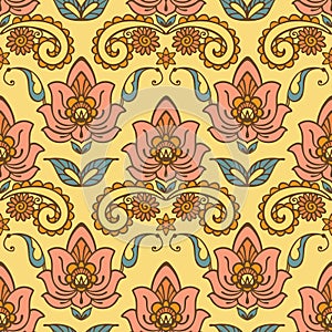 Damask Floral Pattern