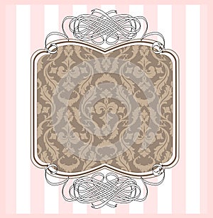 Damask frame