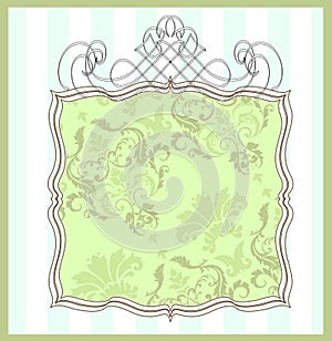 Damask frame