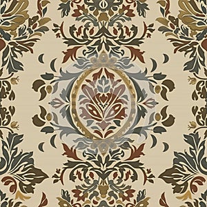 Damask patten adds a touch of sophistication and luxury to any project. for include textiles, fabrics, clothing, wallpaper