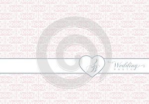 Damask pattern invitation