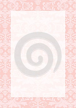 Damask pattern invitation