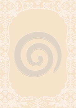 Damask pattern invitation