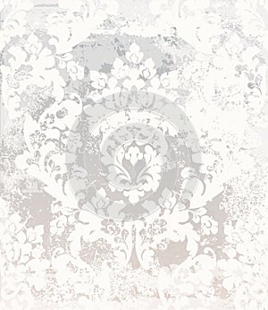 Damask pattern Vector. Vintage baroque ornament decor. Royal luxury texture backgrounds. Victorian sumptuous decoration