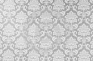 Damask repeat pattern on old paper.
