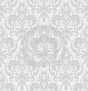 Damask seamless pattern background. Classical luxury old fashioned damask ornament, royal victorian seamless texture.