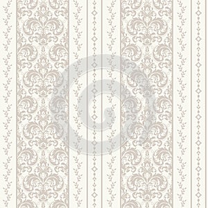 Damask seamless pattern background. Classical luxury old fashioned damask ornament, royal victorian seamless texture.