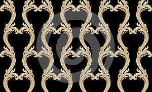 damask seamless pattern background. Elegant luxury texture for wallpapers, backgrounds and page fill