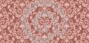 Damask seamless pattern element. Vector classical luxury old fashioned damask ornament, royal victorian seamless texture