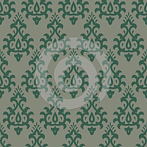 Damask seamless texture pattern. elegant vintage baroque floral background texture. classic oriental pattern