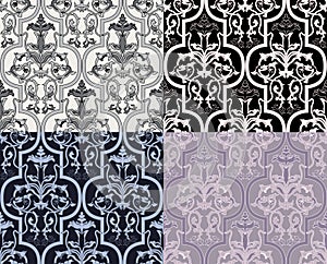 Damask seamless wallpaper