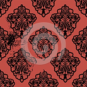 Damask wallpaper