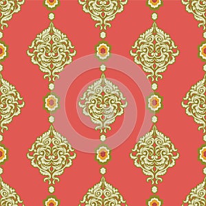 Damask wallpaper