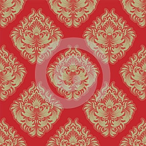 Damask wallpaper