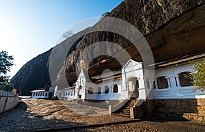 Dambulla buddhist cave temple in Sri Lanka