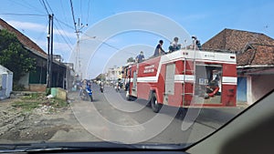 Damcar Lampung kebakaran lewat padat