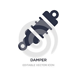 damper icon on white background. Simple element illustration from Transportation concept