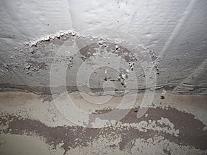 dampness moisture on wall and ceiling